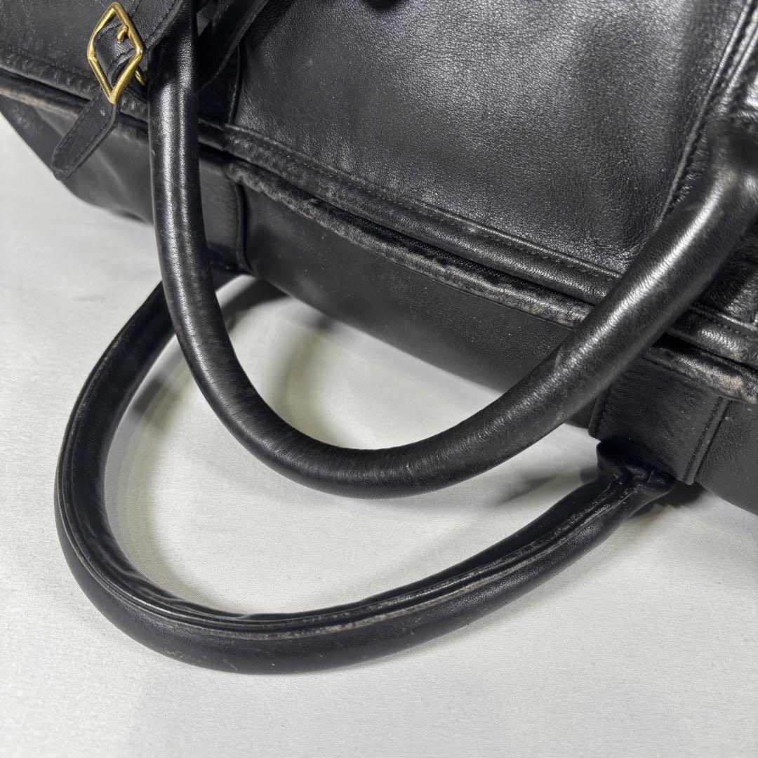 コーチ オールドコーチ ボストンバッグ 大容量 オールレザー ブラック