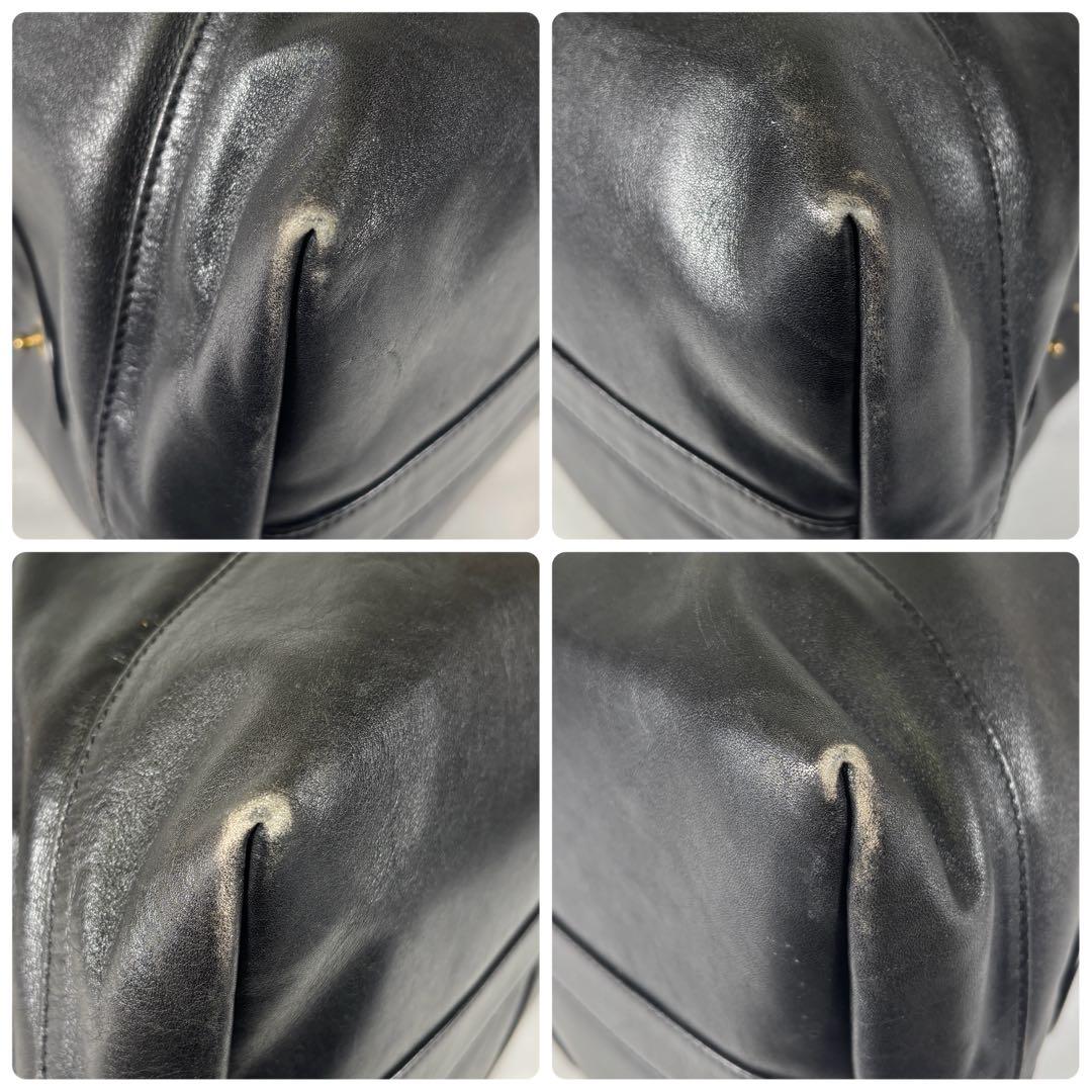 コーチ オールドコーチ ボストンバッグ 大容量 オールレザー ブラック