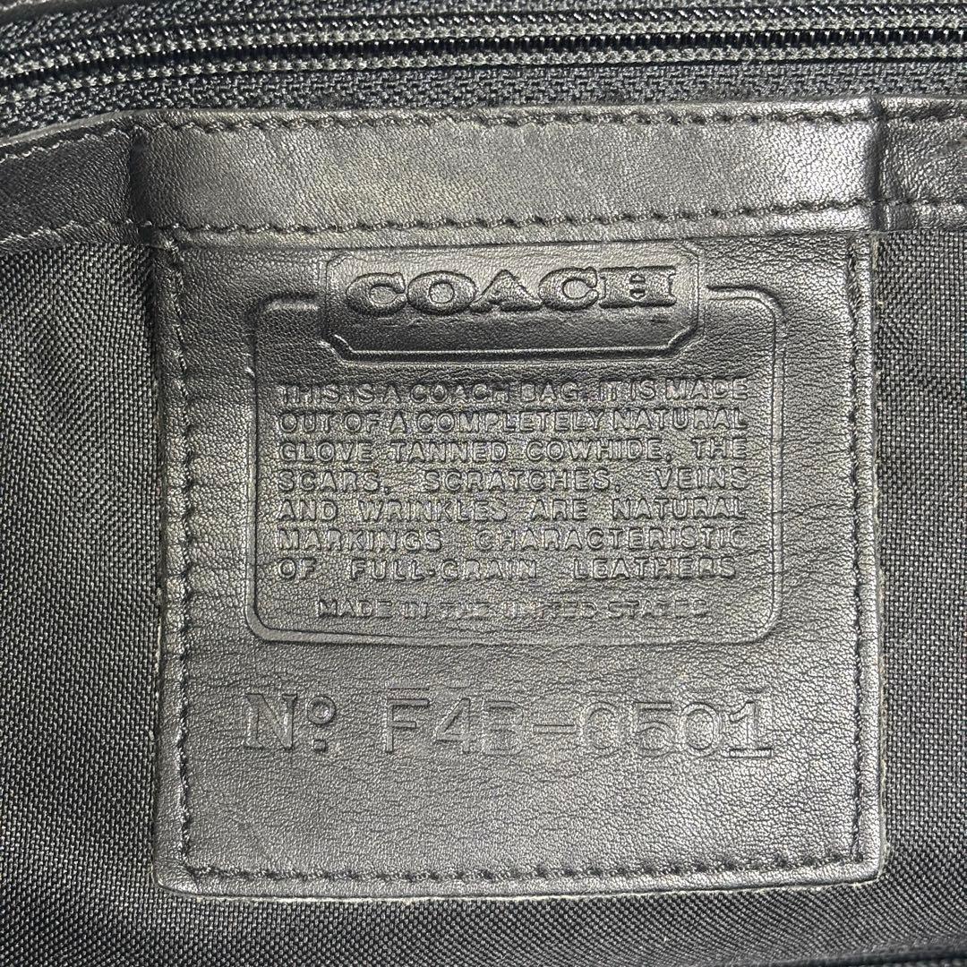 コーチ オールドコーチ ボストンバッグ 大容量 オールレザー ブラック
