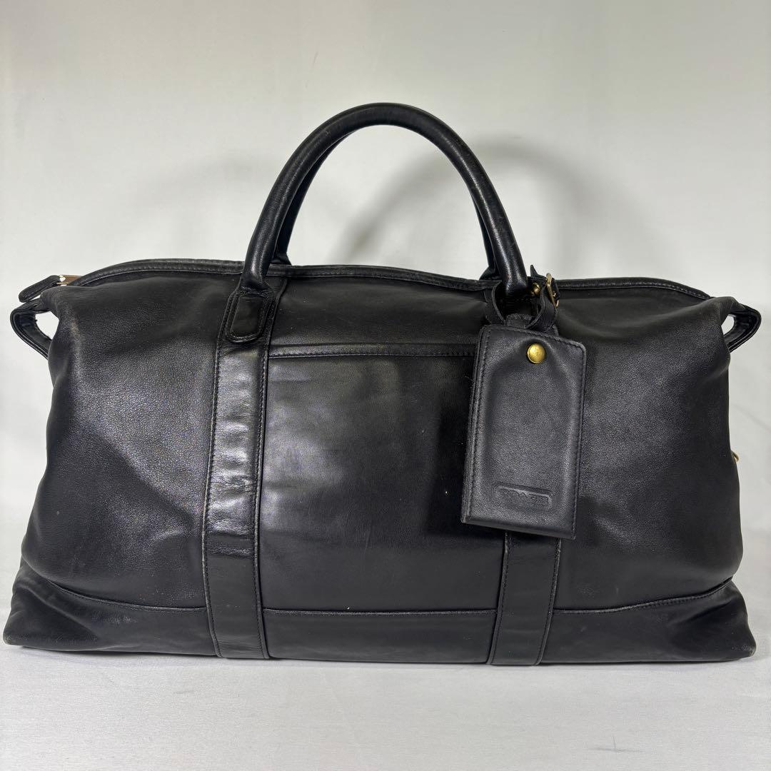 コーチ オールドコーチ ボストンバッグ 大容量 オールレザー ブラック