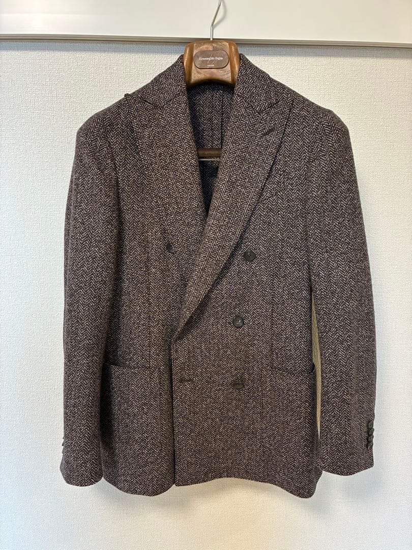 LARDINI ダブル・ツイードジャケット 44‼️
