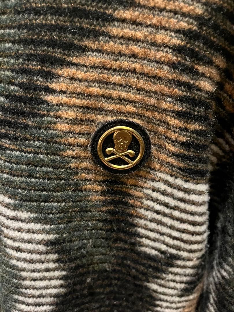 【美品】MARK&LONA（マーク＆ロナ）ジャガードクルーニット