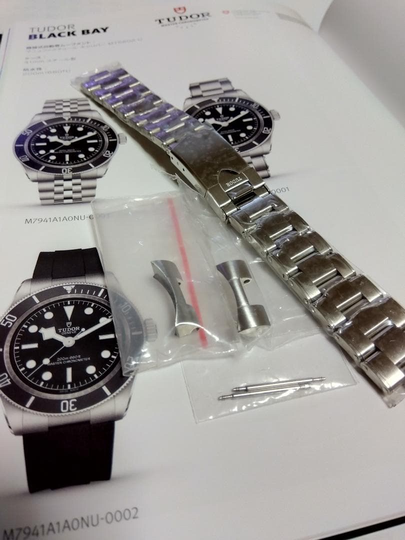 TUDOR BLACK BAY ステンレス　リベットブレス22mm