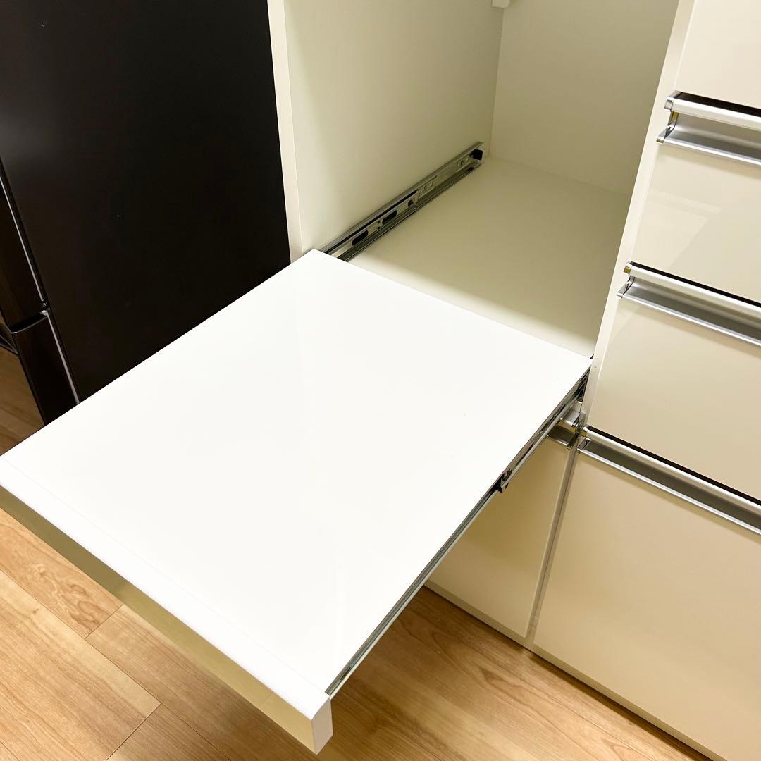 【ゆうちゃんさん専用】美品 松田家具 ホワイト食器棚 カップボード 幅117