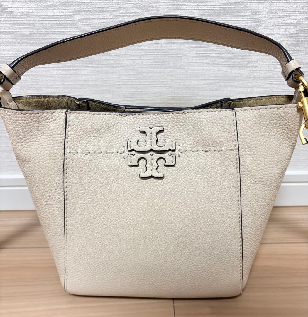 ❤️最終価格❤️トリーバーチ マックグロー スモールバケット バッグ ホワイト