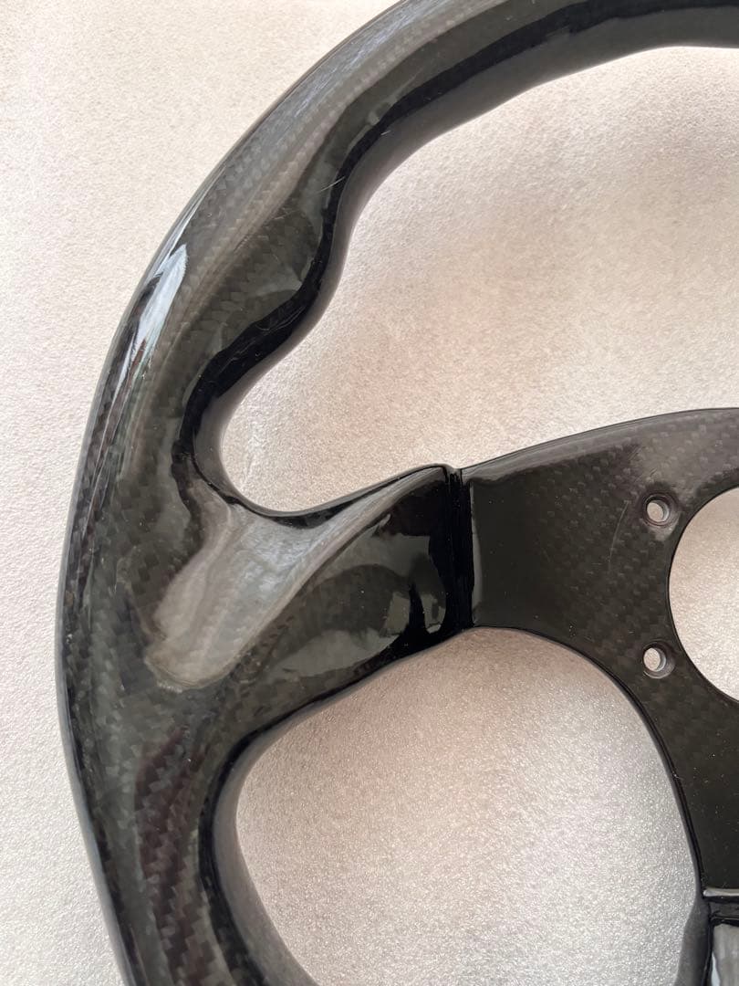 カーボン製 32.5×29 D型 ステアリング　ハンコン