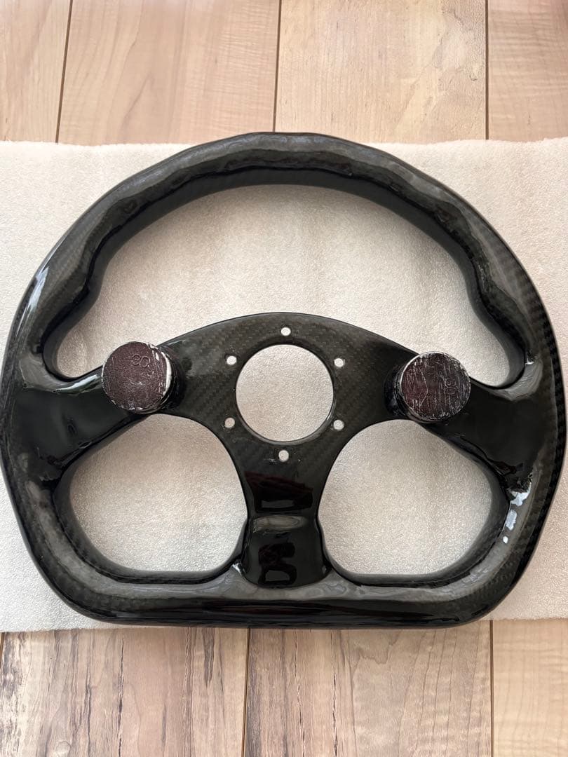 カーボン製 32.5×29 D型 ステアリング　ハンコン