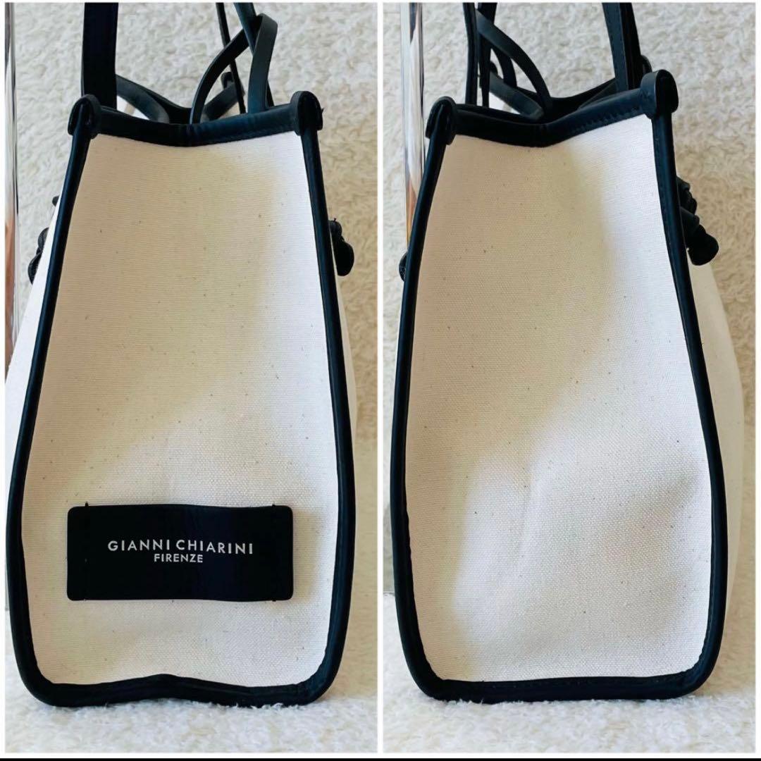 【美品】GIANNI CHIARINI トートバッグ 肩掛け マルチェッラ S