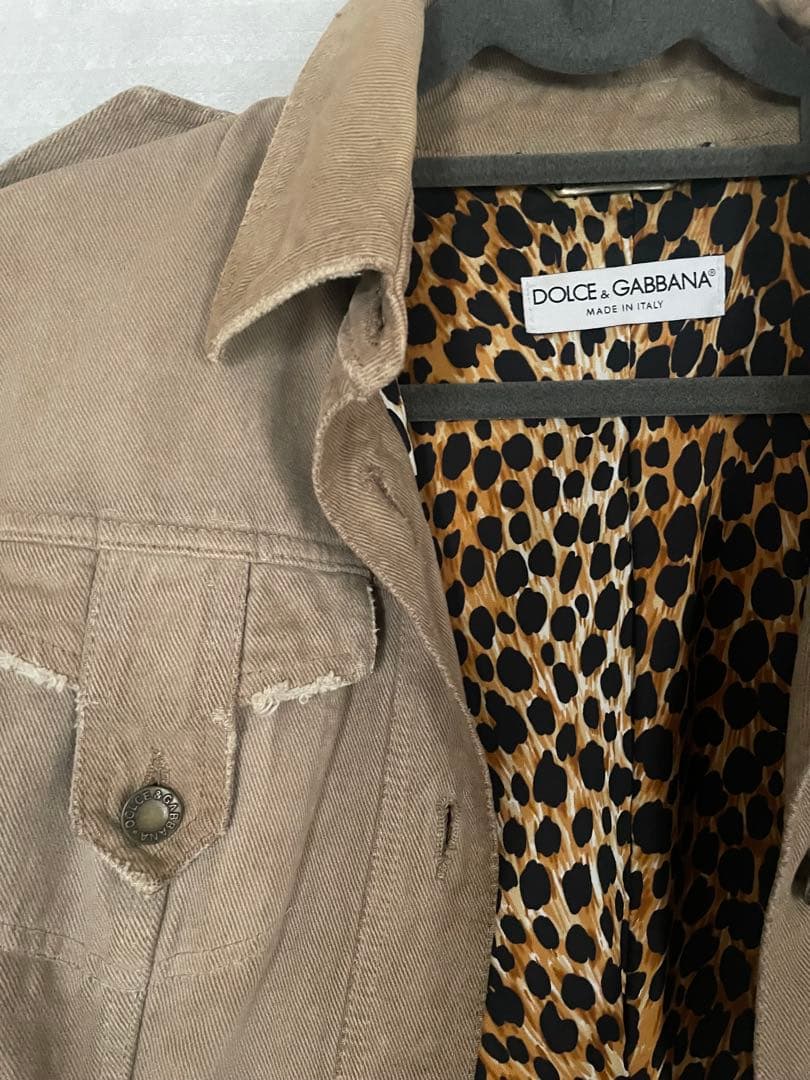 DOLCE & GABBANA ベージュデニムジャケット