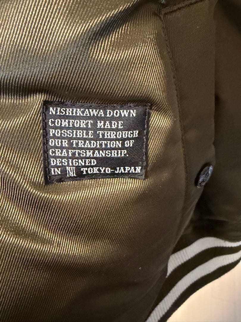 NISHIKAWA DOWN MA-1ジャケット オリーブ