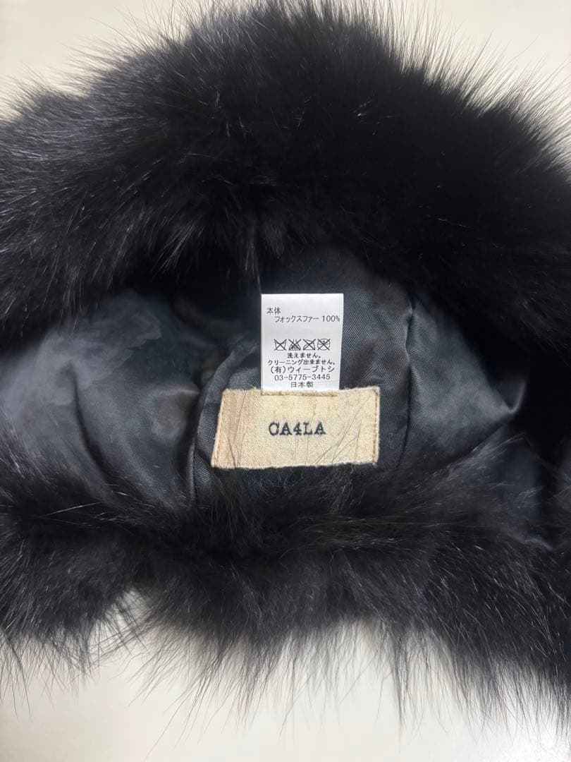 CA4LA フォックスファーハット　ブラック