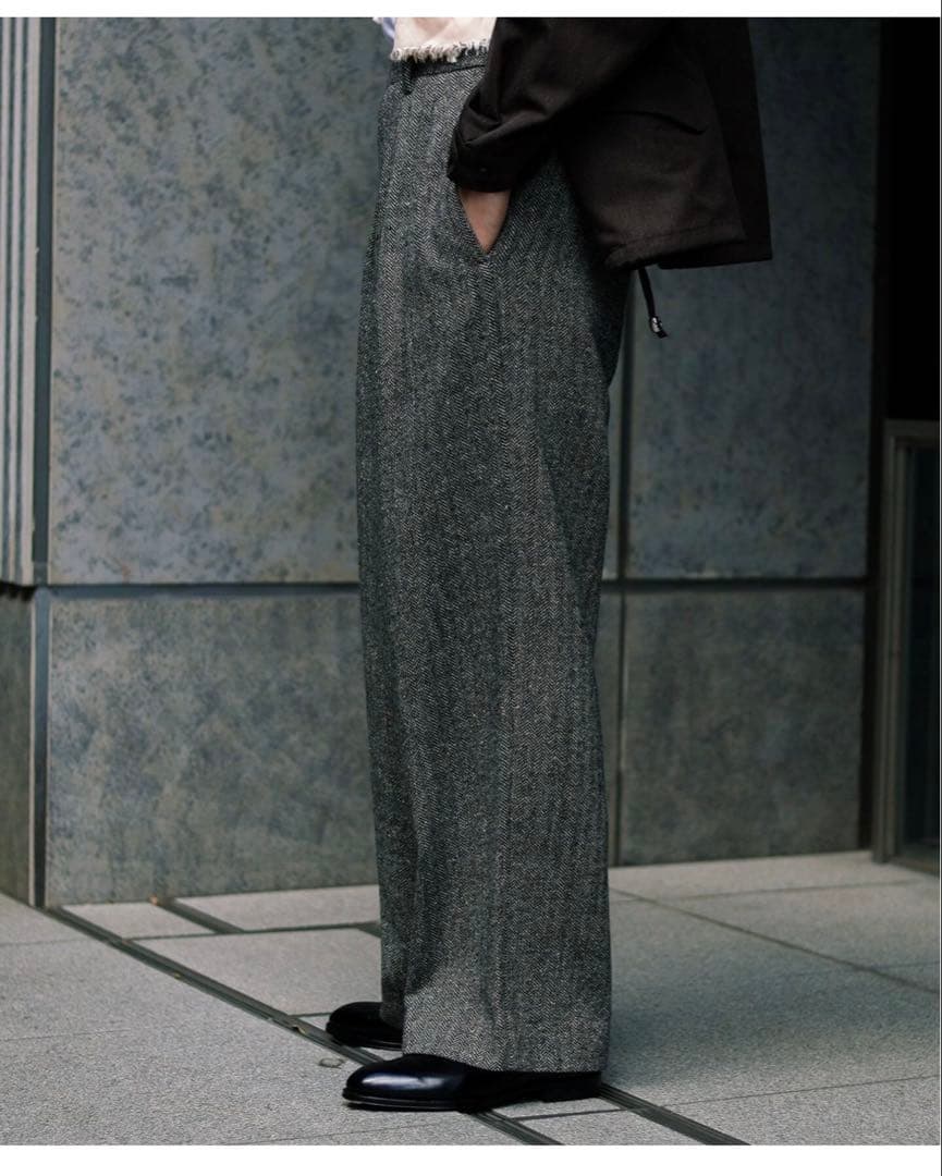 【m's braque×EDIFICE】tuck buggy pants25AW