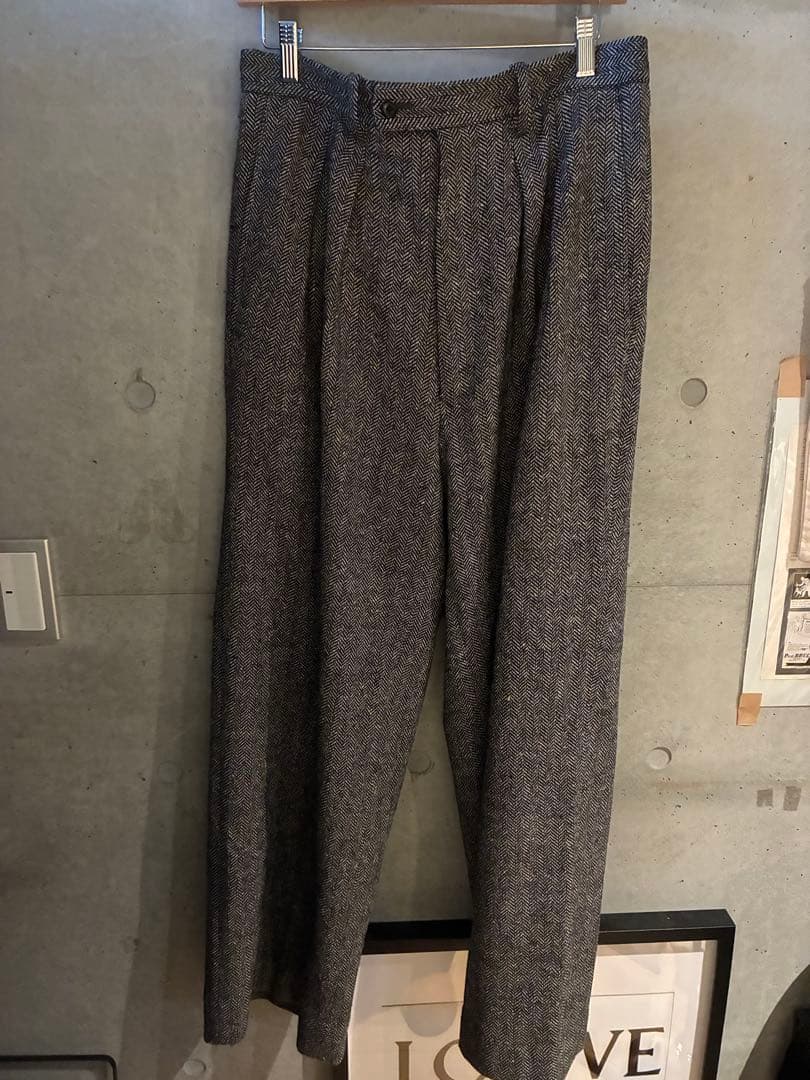 【m's braque×EDIFICE】tuck buggy pants25AW