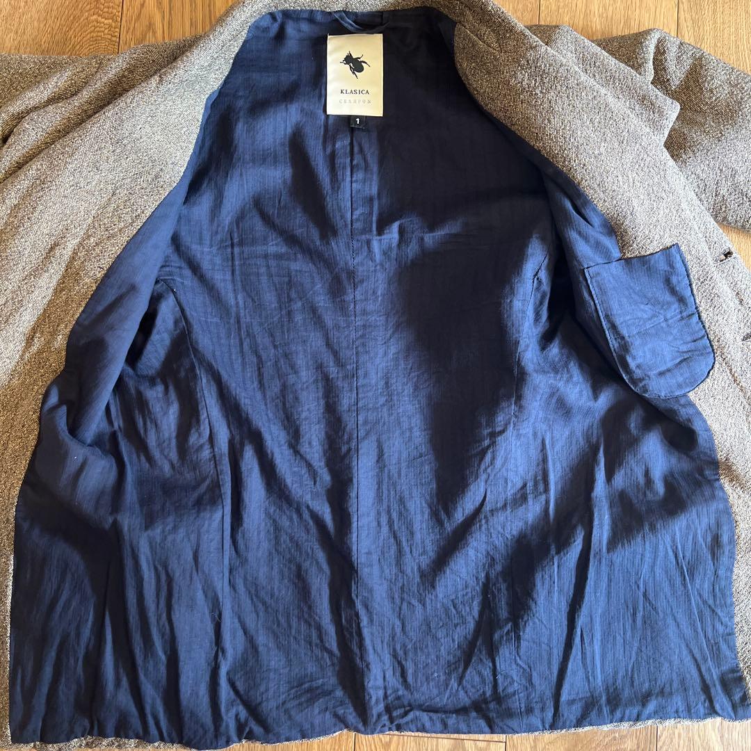 KLASICAクラシカ　CRAMPONジャケットシルクウールコットン