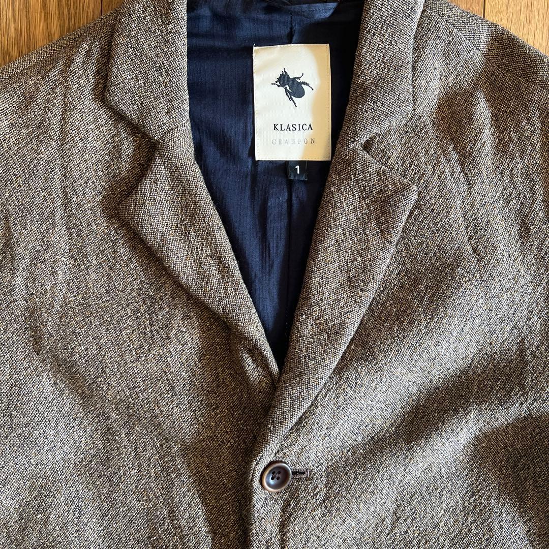 KLASICAクラシカ　CRAMPONジャケットシルクウールコットン