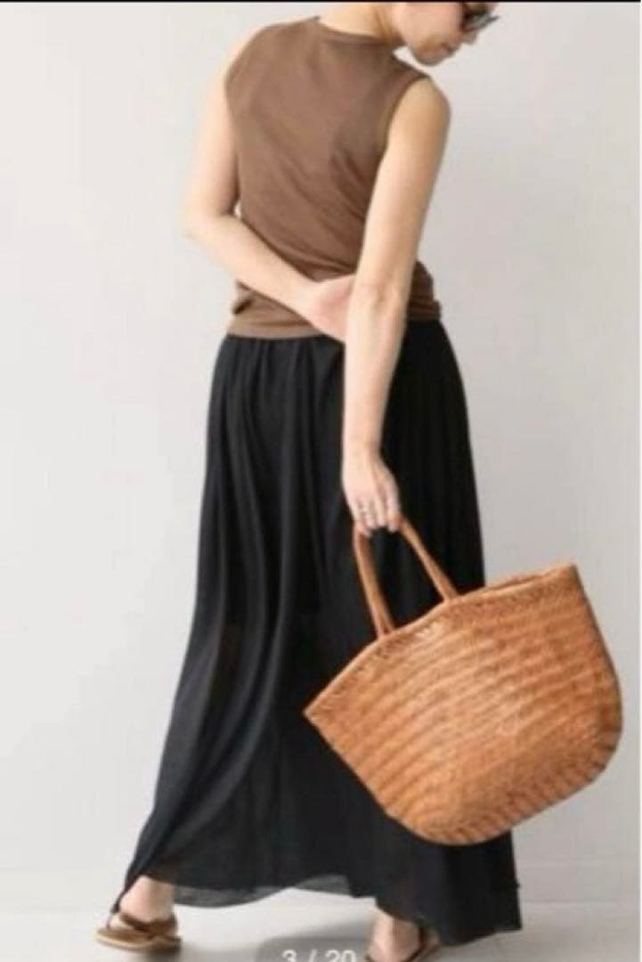 Deuxieme Classe DRAGON TOTE ブラウン かごバッグ