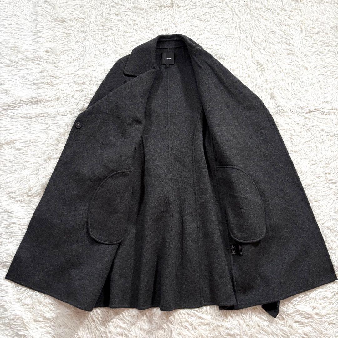 新品同様✨セオリー　カシミヤ100% ベルテッド　コート　チェスターコート