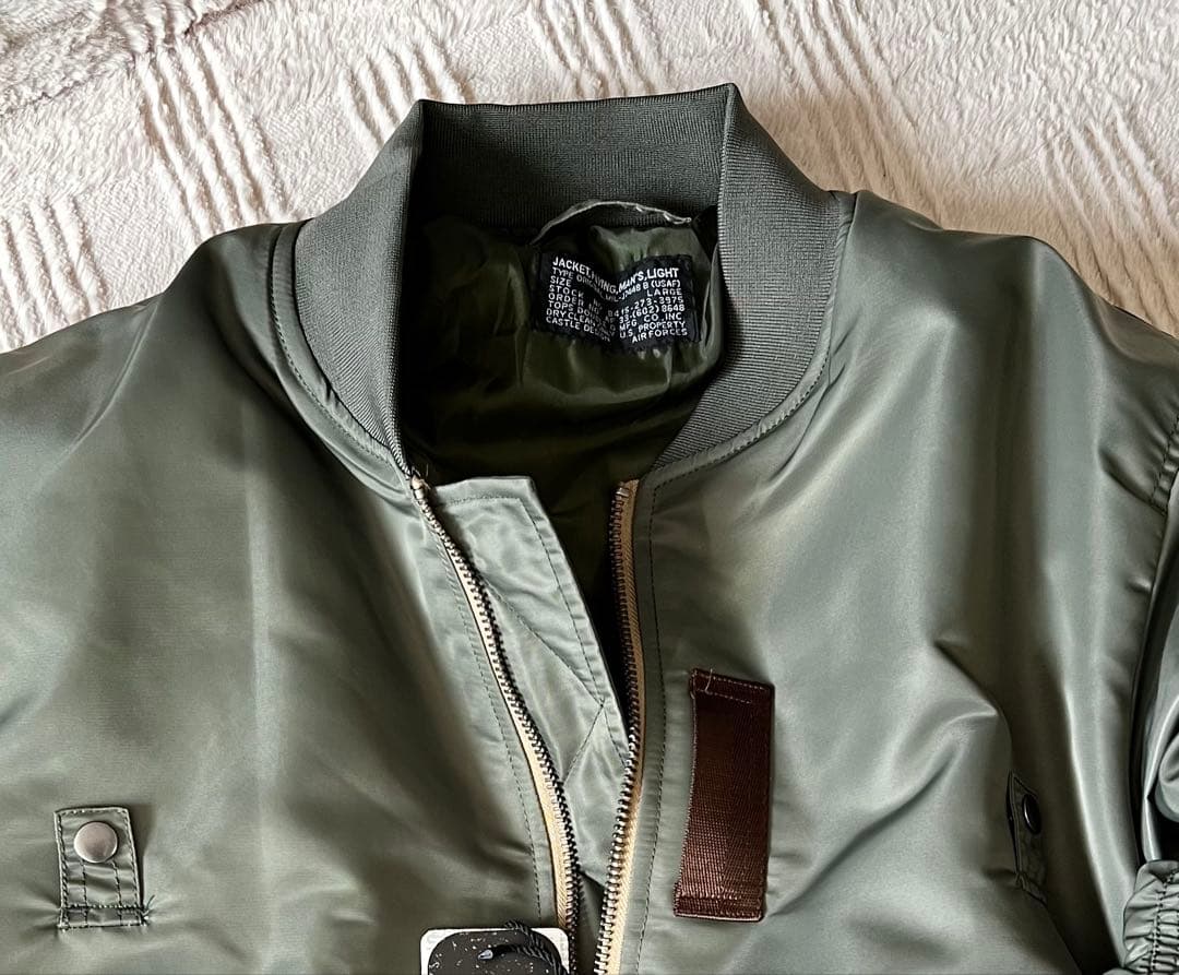 新品　U.S. AIR FORCE MA-1 ジャケット オリーブグリーン
