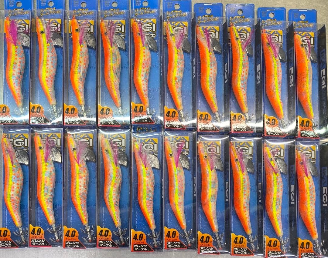 TE イカエギ4号　オレンジマーブル　300個