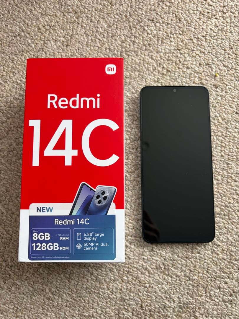 スマートフォン本体 Redmi 14c ram4gb+128gb black