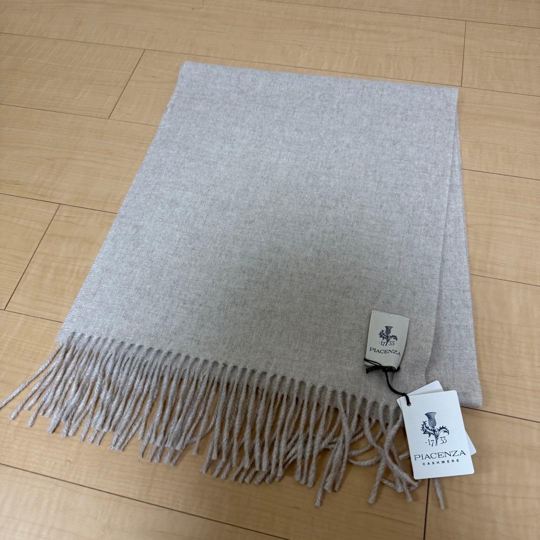 ピアチェンツァ PIACENZA カシミヤフェルト中判ソリッドマフラー