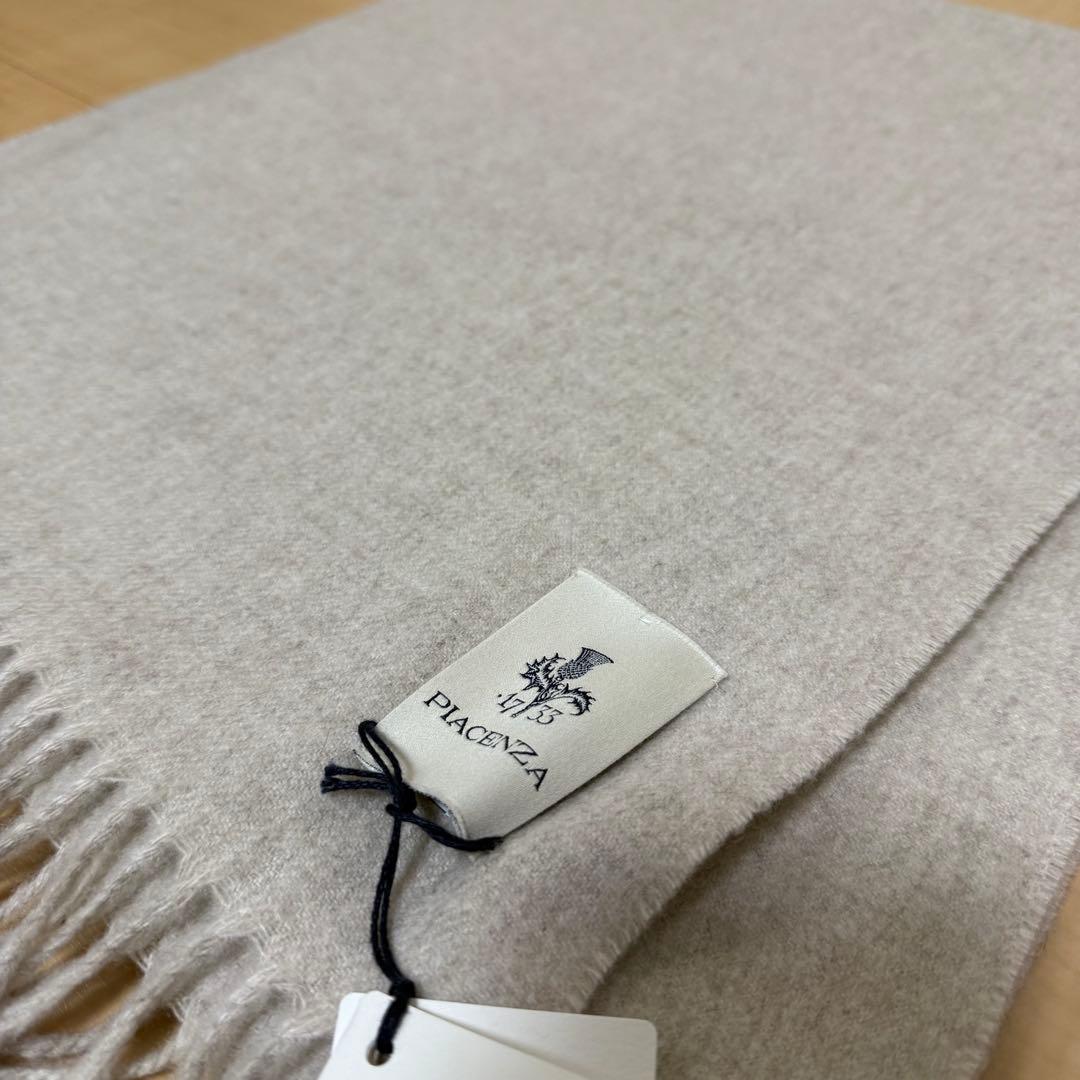 ピアチェンツァ PIACENZA カシミヤフェルト中判ソリッドマフラー