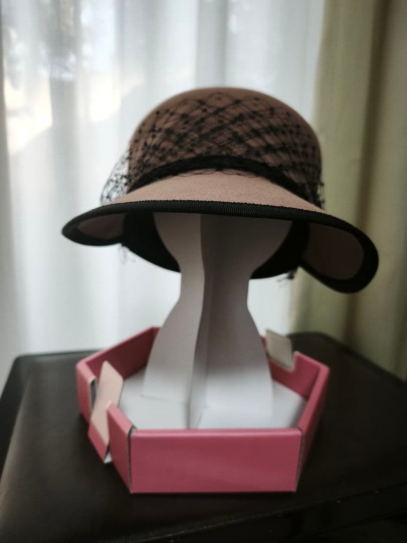 専用です☆maxim 高級☆ ウールフェルトハット ブラックネット装飾　帽子