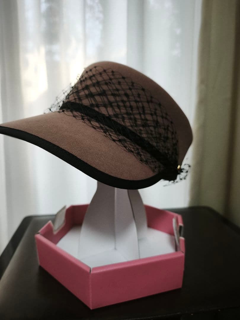 専用です☆maxim 高級☆ ウールフェルトハット ブラックネット装飾　帽子