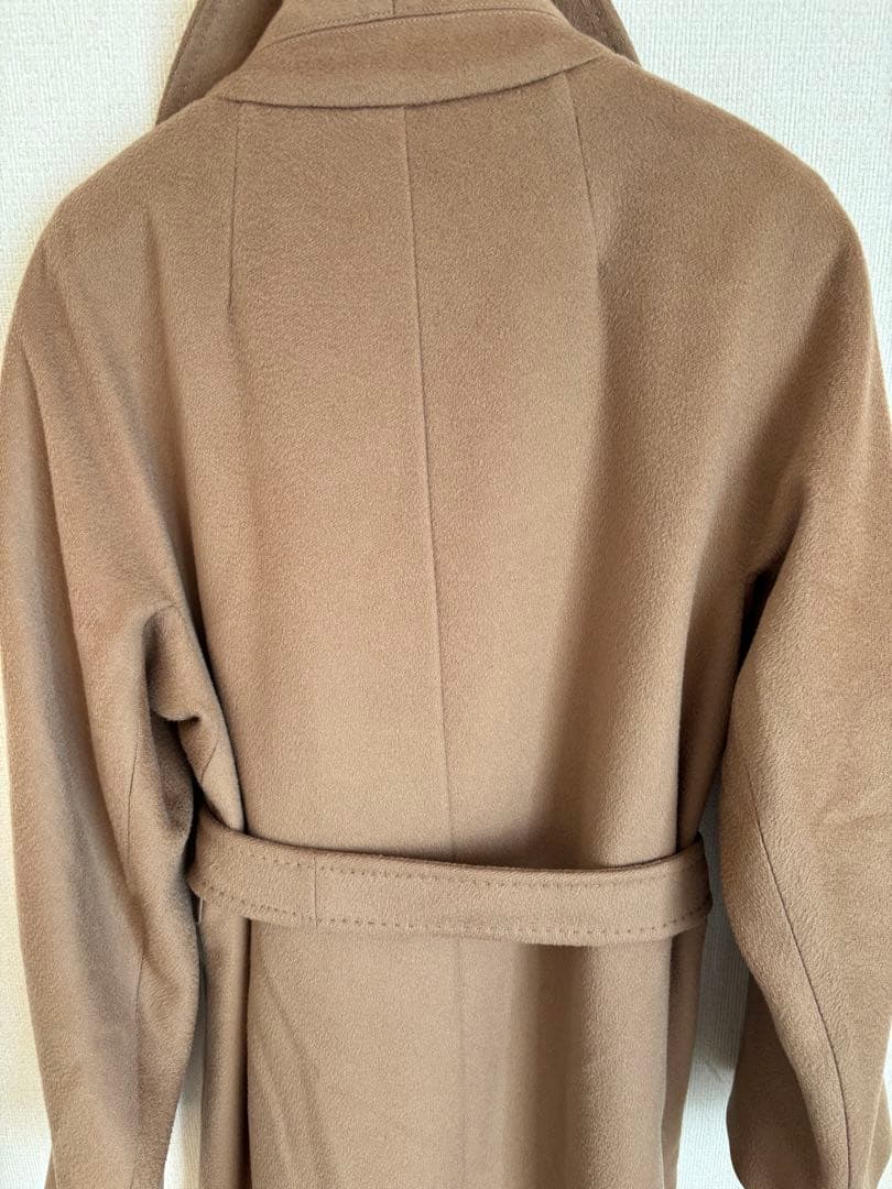 マックスマーラ 　ベルテッドコート　ダブルブレスト キャメル　34