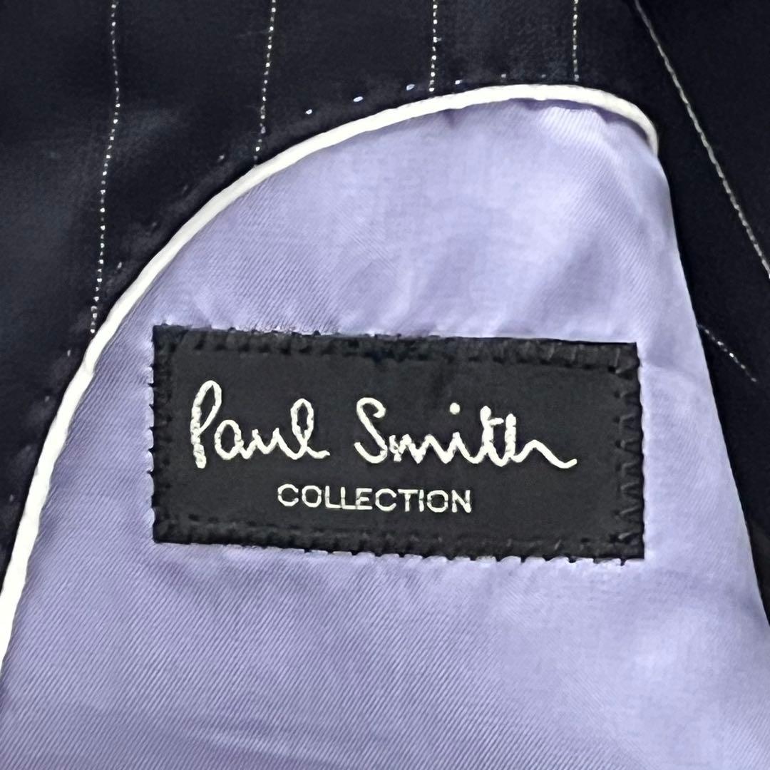 【美品】ポールスミスコレクション　スーツセット　ロロピアーナ　ストライプ　紺　M