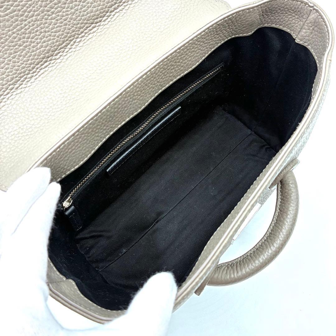 極美品 ヴァジック エバーミニ 2way ショルダーバッグ レザー グレージュ