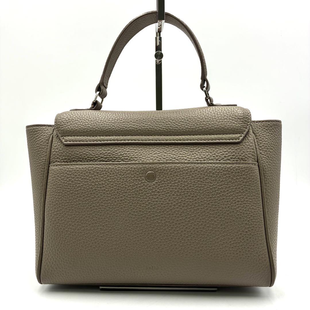 極美品 ヴァジック エバーミニ 2way ショルダーバッグ レザー グレージュ