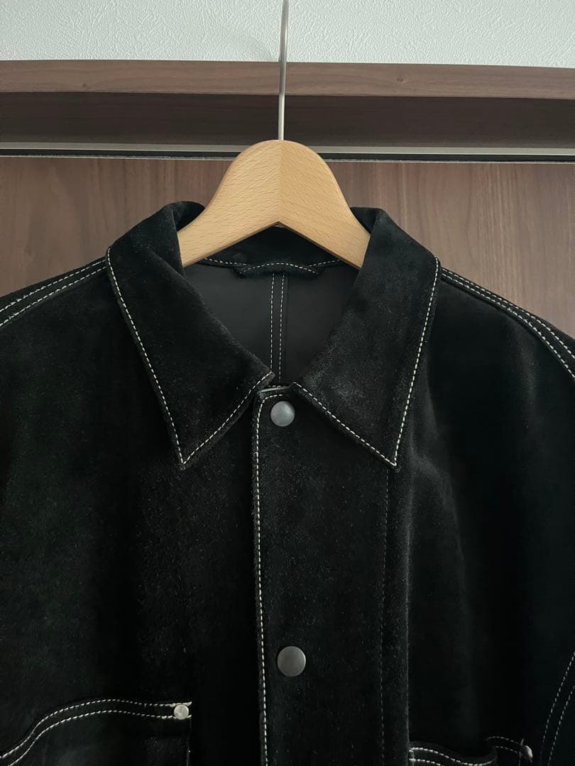 ジャケット・アウター <H> cow suede labor coverall