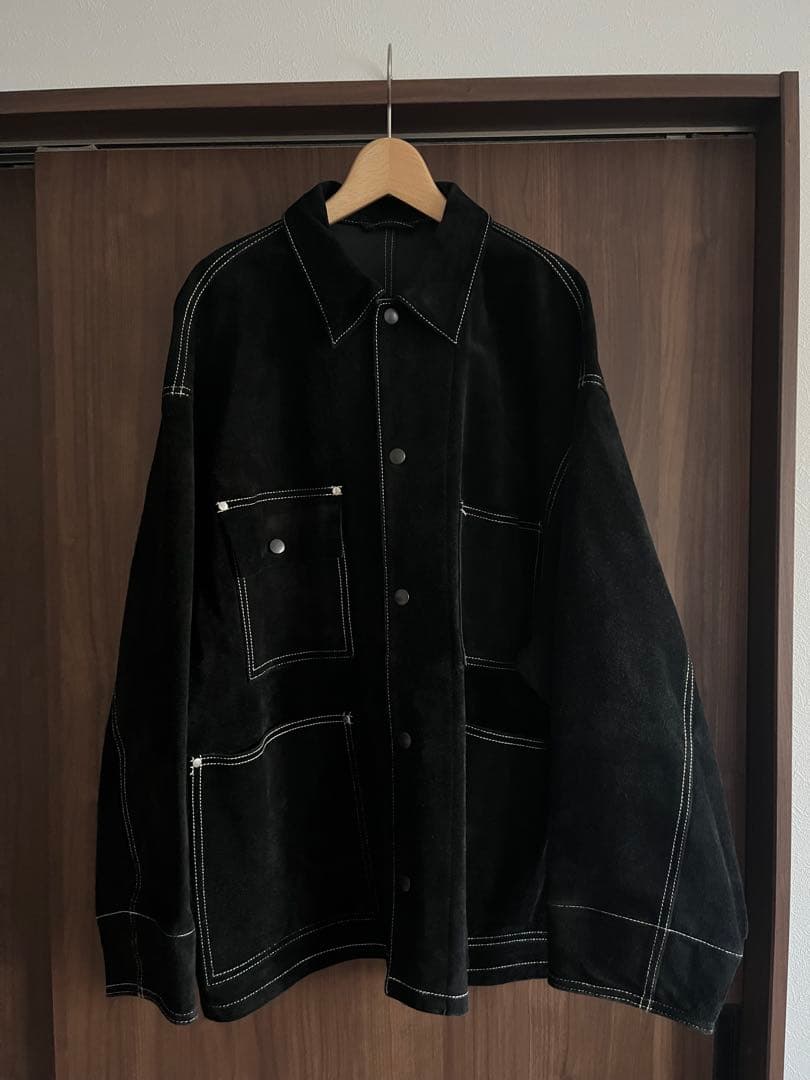 ジャケット・アウター <H> cow suede labor coverall
