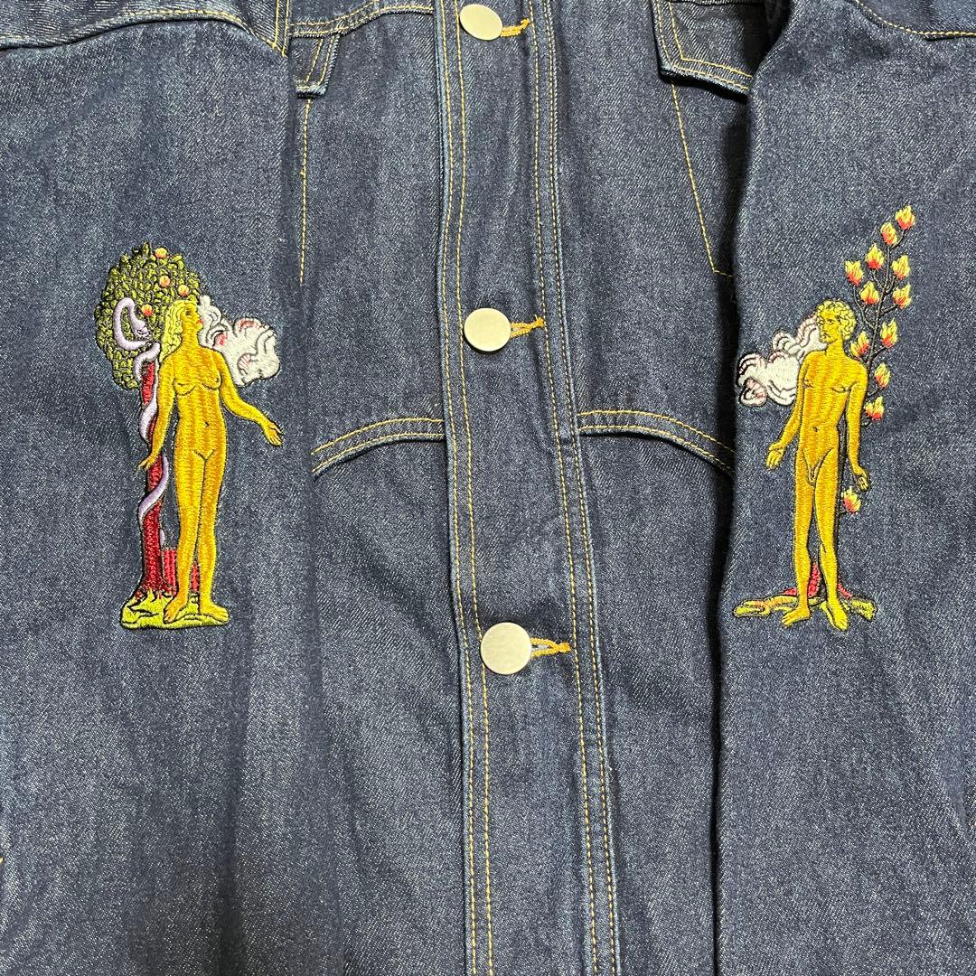 【美品】パメオポーズ LoversDenimJacket 刺繍デニムジャケット