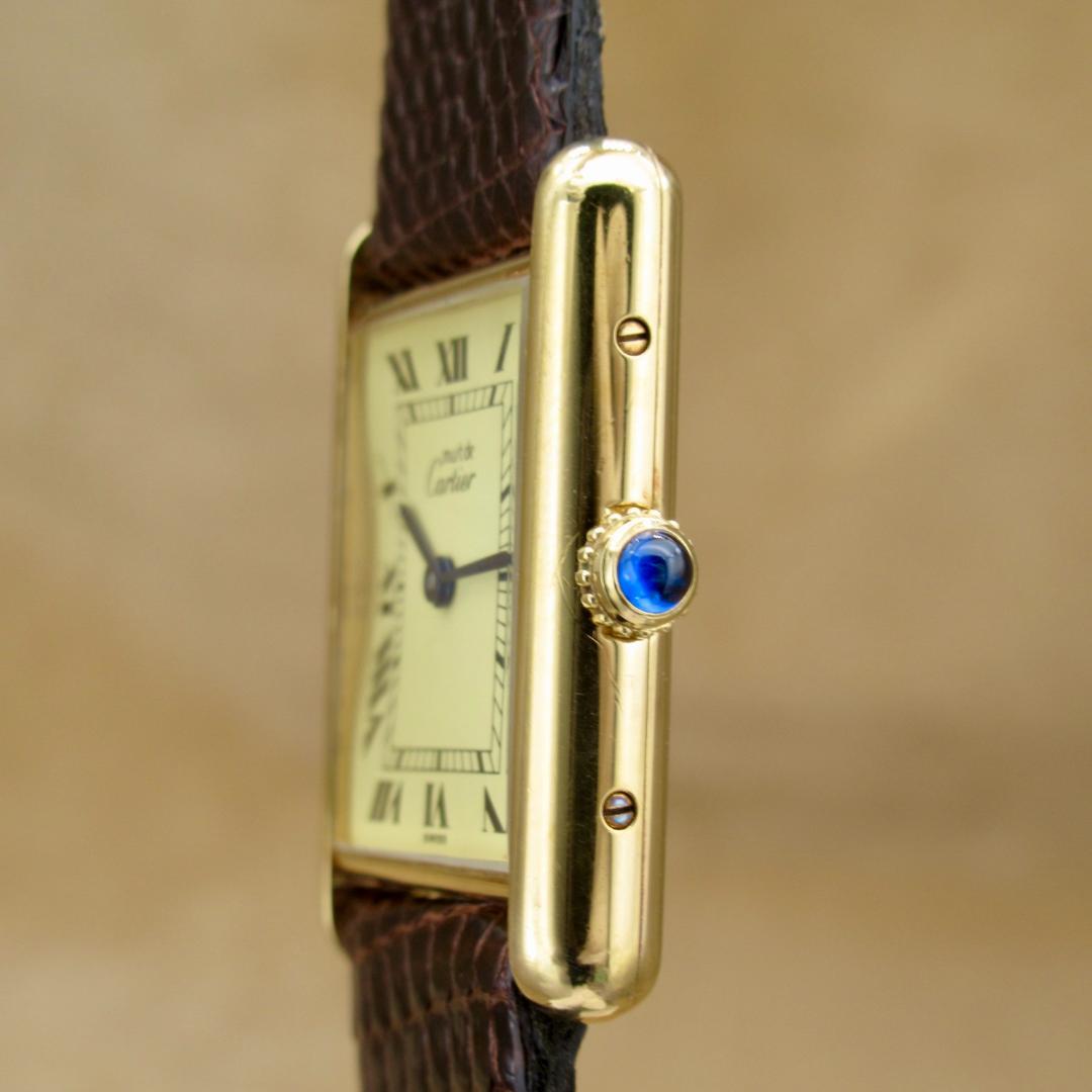 【美品】Cartier W1002753 マストタンク LM ヴェルメイユ 金