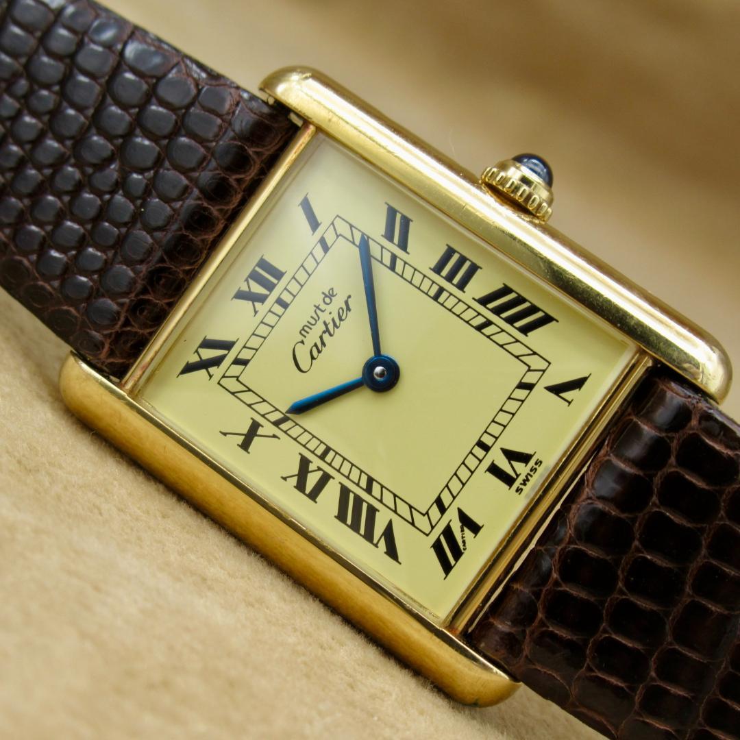 【美品】Cartier W1002753 マストタンク LM ヴェルメイユ 金