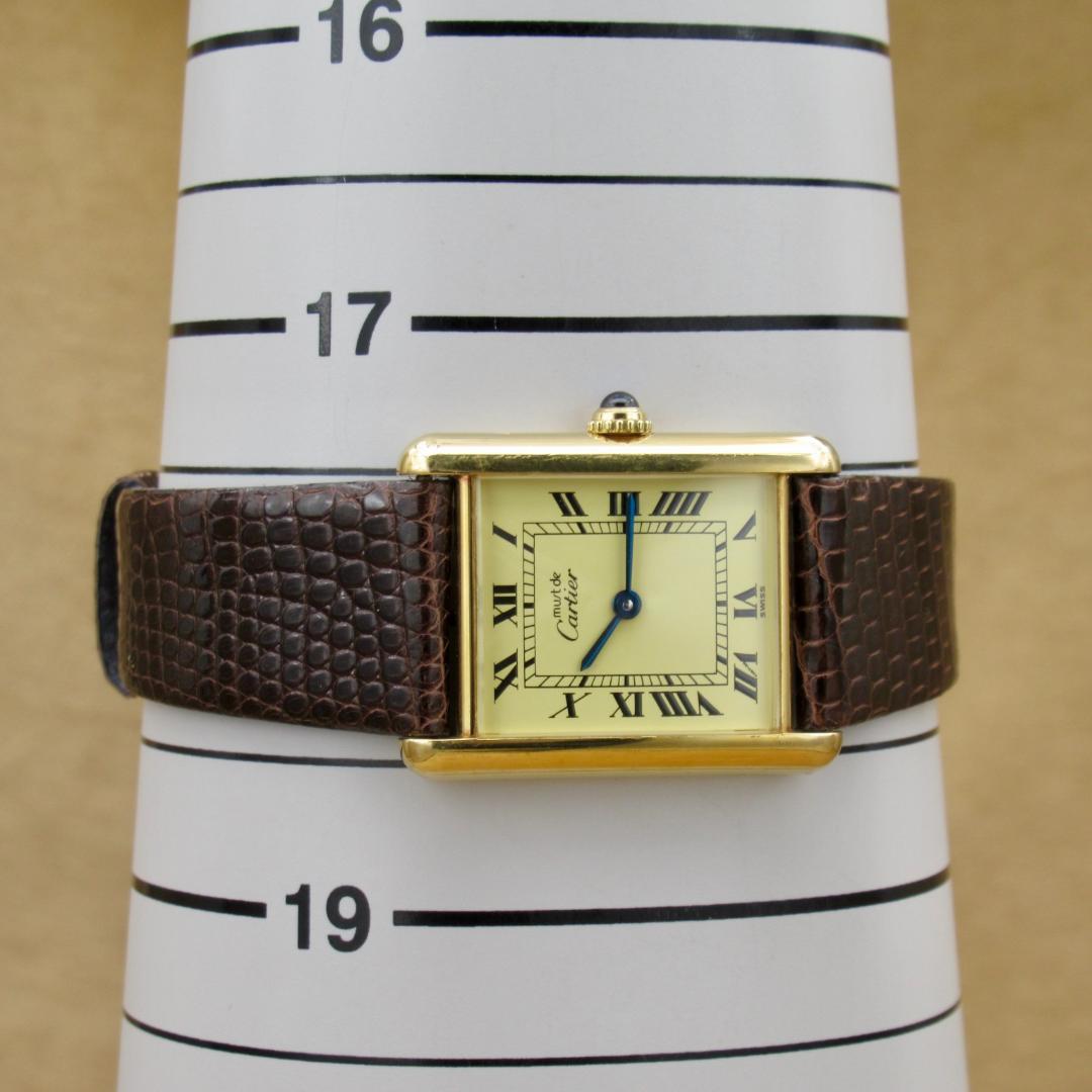 【美品】Cartier W1002753 マストタンク LM ヴェルメイユ 金
