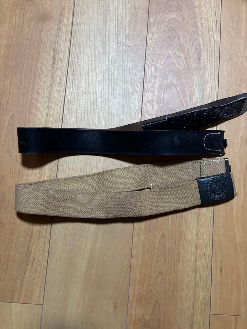 G*N様 ドイツ軍ベルト、バックル、飯盒、ガスマスクコンテナ、パックセット