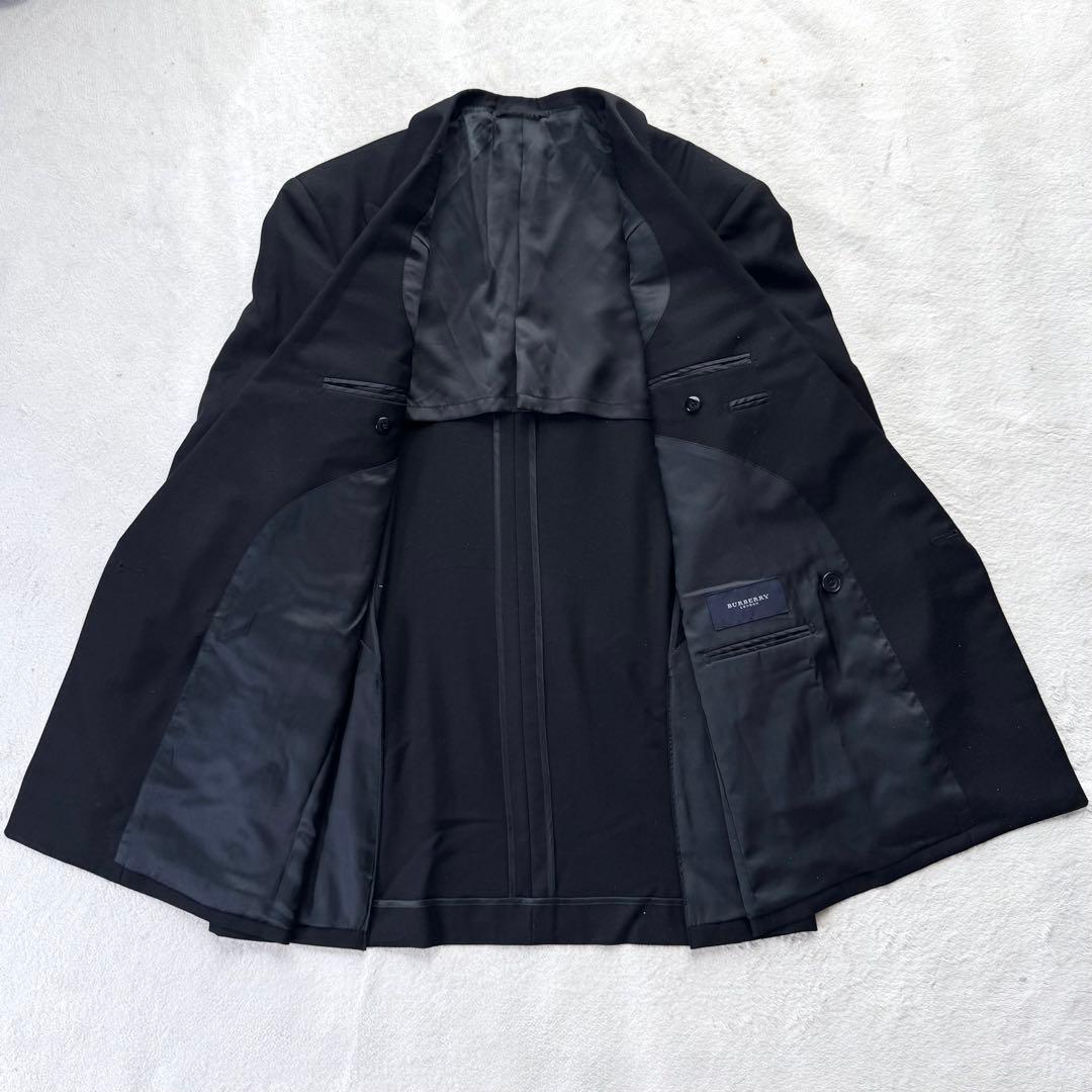 極美品 バーバリーロンドン スーツ セットアップ ダブル M ブラック
