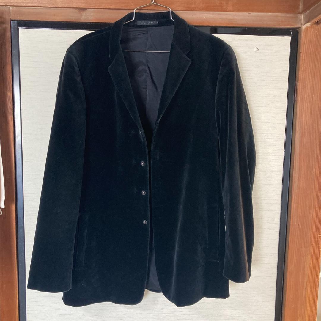ジョルジョアルマーニ　GIORGIO ARMANI ベルベット ジャケット 黒