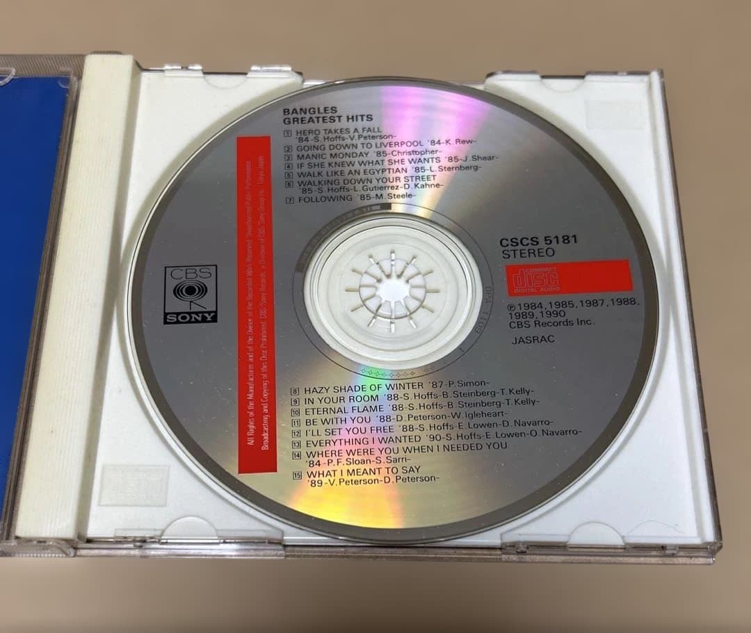 バングルス　グレイテスト・ヒッツ
