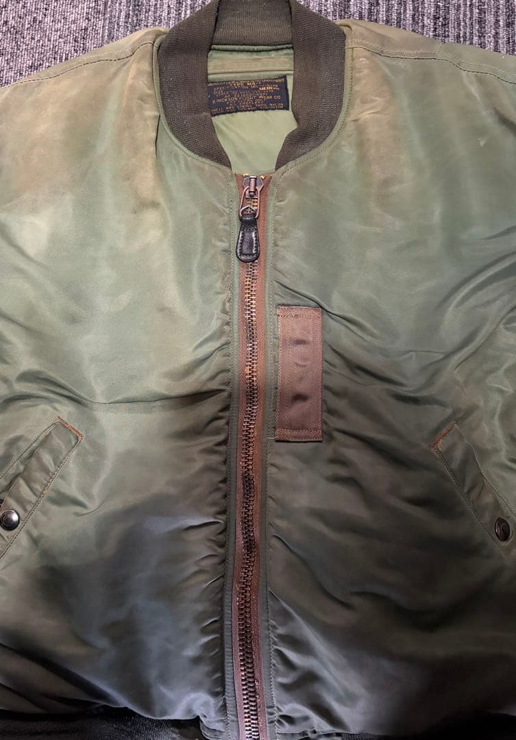 BUZZ RICKSON MA-1 初期1st M品番 M11128 オリーブ