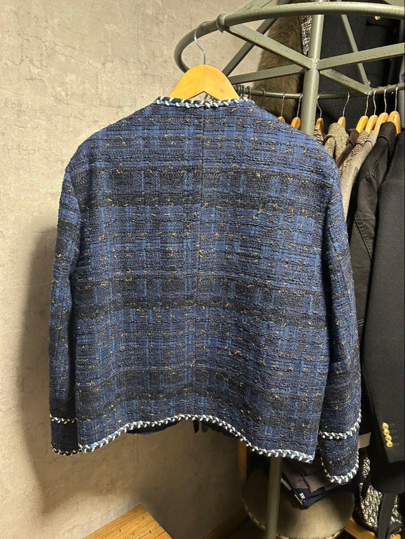【新春セール1/4迄】 Otte オッテ　ラグジュアリーブルーツイードジャケット