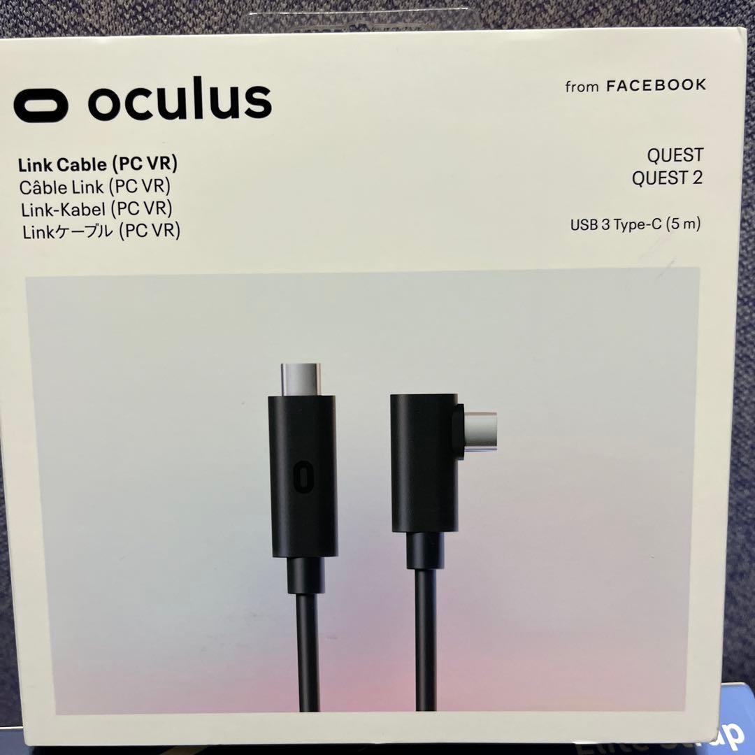  Quest 3 128GB+リンクケーブル、ヘッドストラップ