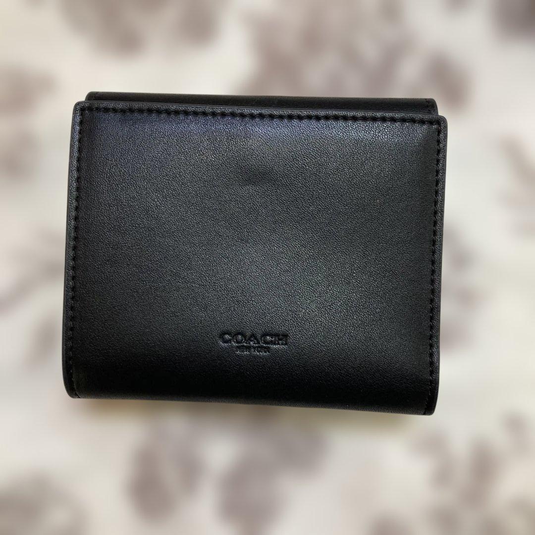 COCO.COACH 二つ折り財布 黒 ブラウン