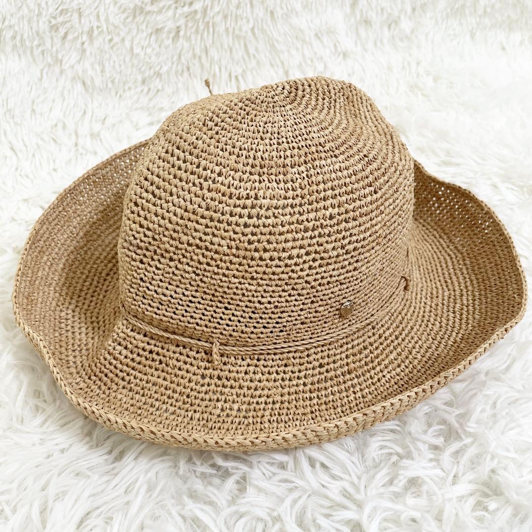 美品　ヘレンカミンスキー　ラフィアハット　プロヴァンス 10 麦わら帽子