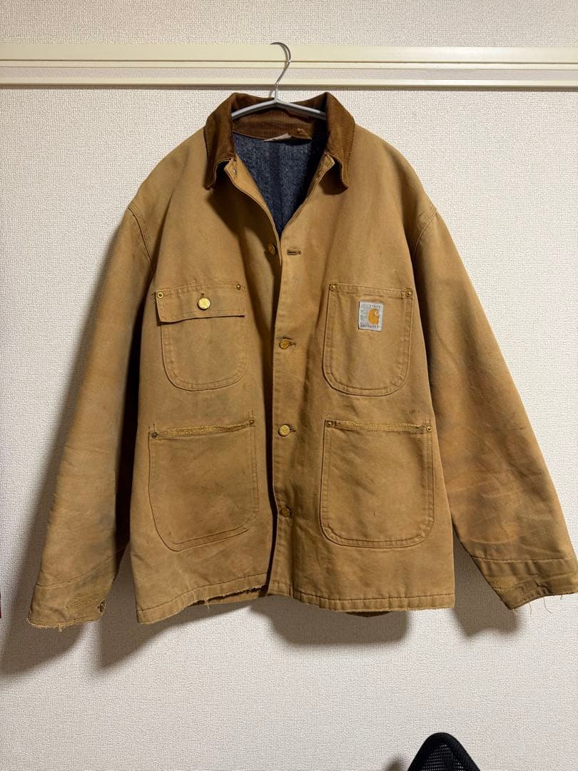 80s Carhartt チョアコート　USA製　100周年記念モデル