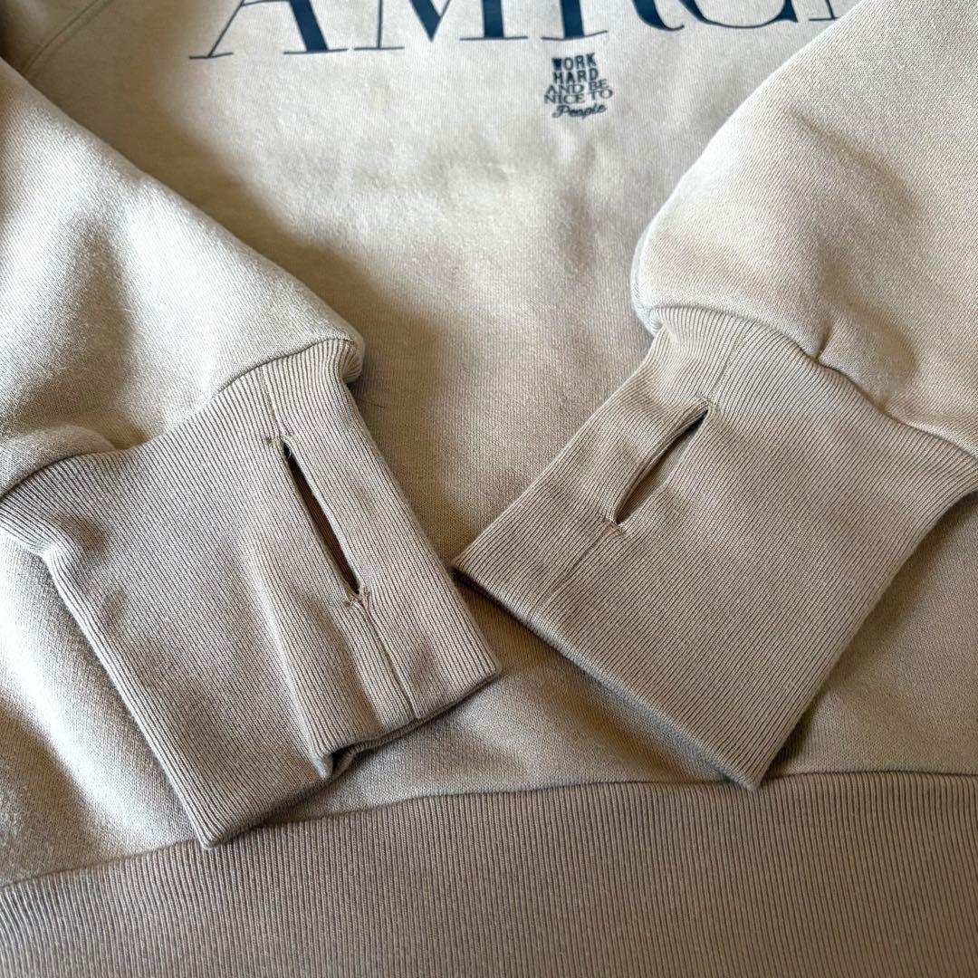 Americana CREW NECK SWEATバックジップ スウェット