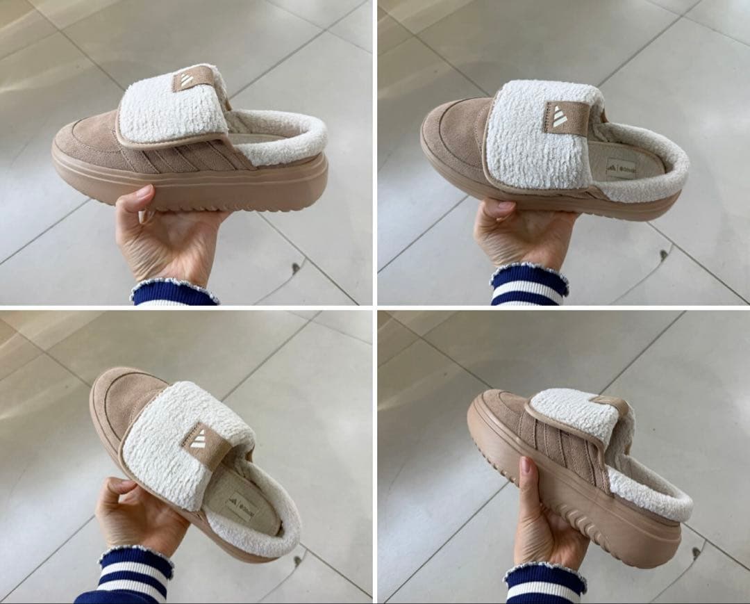 日本未発売 adidas Grand Court Mule ボア 24cm